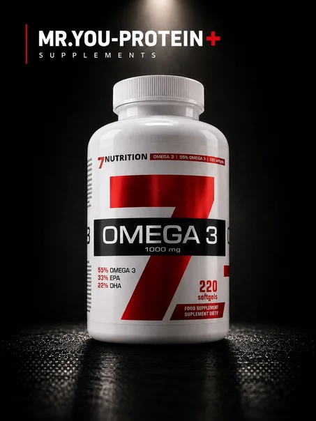 7Nutrition Omega 3 55% 1000 mg – 220 Softgels