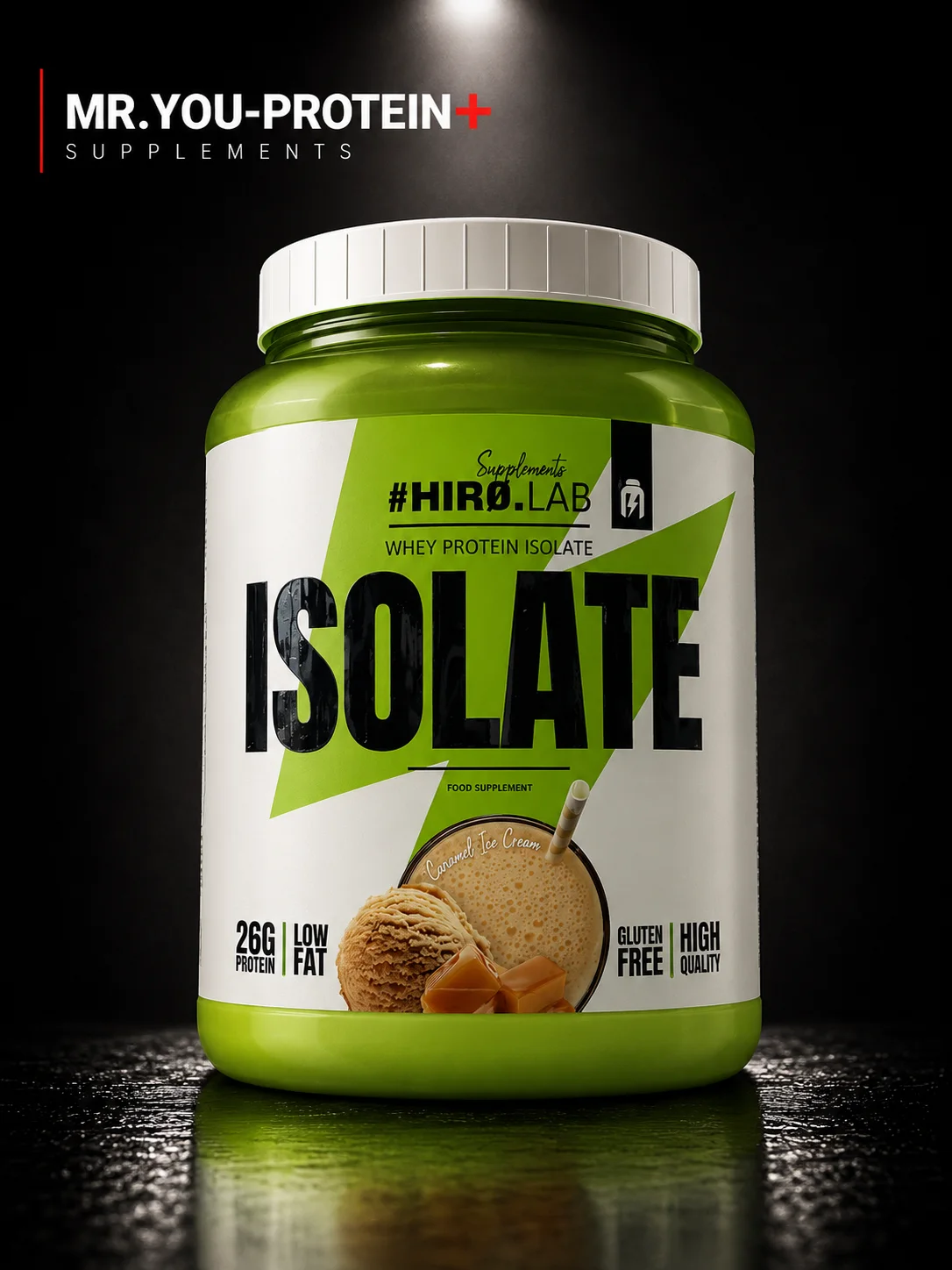 HIRO.LAB Whey Protein Isolate 700 g – Caramel Ice Cream