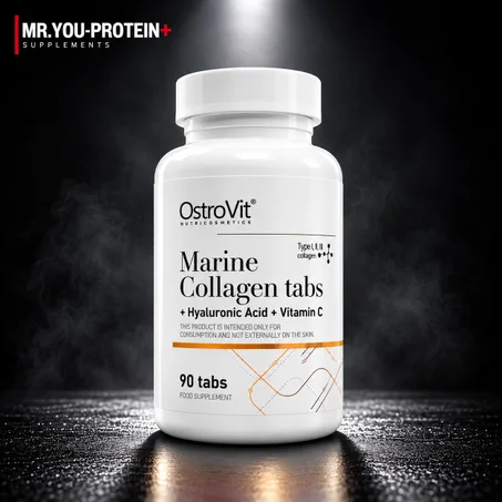 OstroVit Marine Collagen + Hyaluronic Acid + Vitamin C 90 Tablets