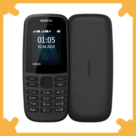 Nokia 105 (2019) - 1.77-inch Dual SIM Mobile Phone - Black
