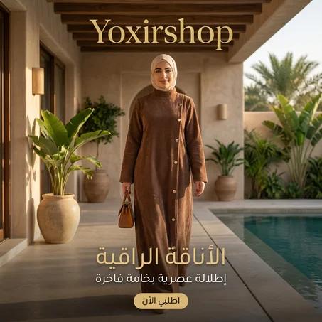 فستان راقي بقماش ناعم وتصميم أنيق