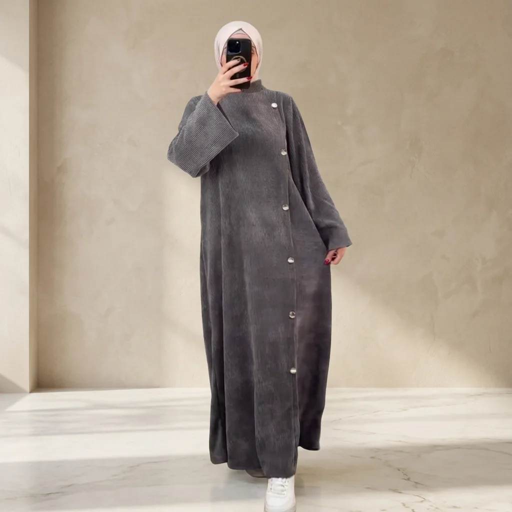 فستان راقي بقماش ناعم وتصميم أنيق