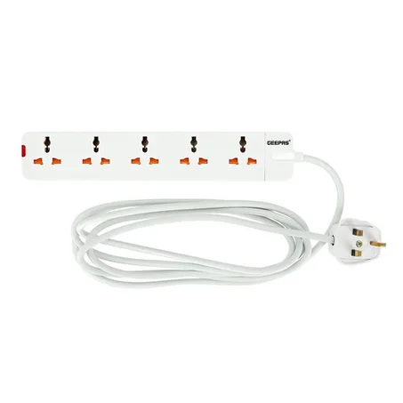 سيار كهربائي 5 نقاط 3 متر 5 Way Electric Socket / 13A / 3M