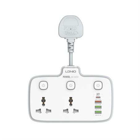 سيار كهربائي 2 منفذ 2 AC Outlets Portable Electrical Extension Socket SC2413
