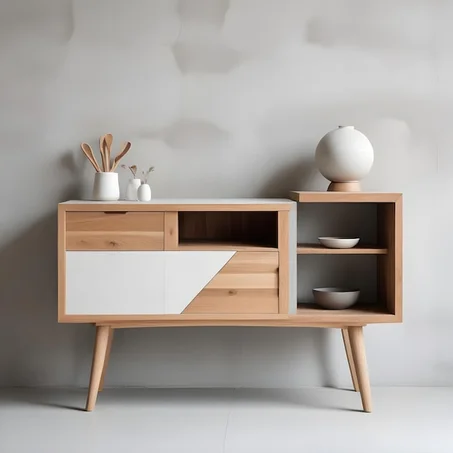 Table en Bois avec Design Original et Tendance