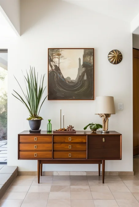 Table en Bois Naturel avec Formes Modernes