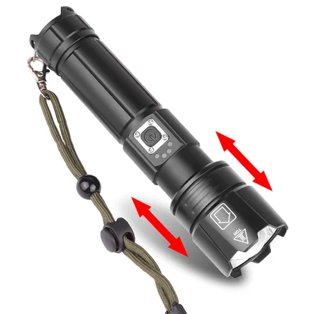 Lampe torche rechargeable ultra puissante avec Power Bank intégré 🔦📱