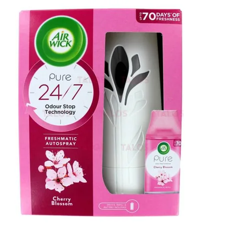 Air Wick Désodorisant Automatique + Une Recharge Cherry Blossom 250ml