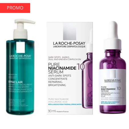 Pack SÉRUM ANTI-TACHES Niacinamide 10 + Gel moussant nettoyant