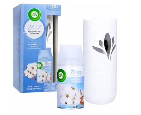 Air Wick Désodorisant Automatique + Une Recharge Parfum Fleur de Coton