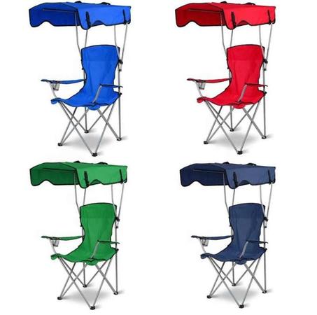 كرسي قابل للطي مع مظلة