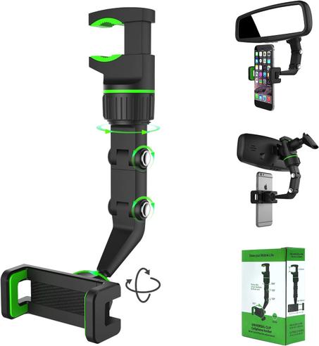 حامل الهاتف للسيارة بمرآة الرؤية الخلفية