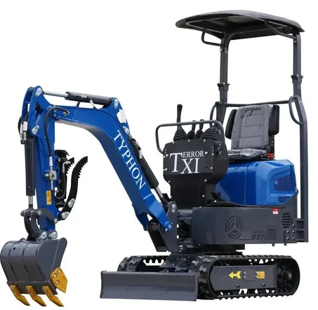 TYPHON TERROR XI Storm Mini Excavator – 1.1 Ton, Briggs & Stratton Engine, Boom Swing, Hydraulic Thumb