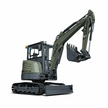 TYPHON KUVUO 4.0 Mini Excavator – 4 Ton Kubota D1703 Engine & Premium Cabin