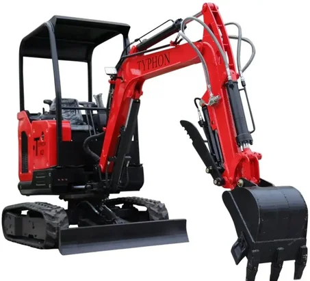 TYPHON TERROR X2 STORM Mini Excavator – 2.5 Ton Perkins Diesel Engine, Boom Swing, USA
