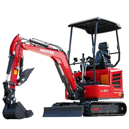 HUAYEE HY18B Mini Excavator – 1.8 Ton Tracked Digger with Kubota Engine, Hydraulic Thumb & Side Swing (USA)