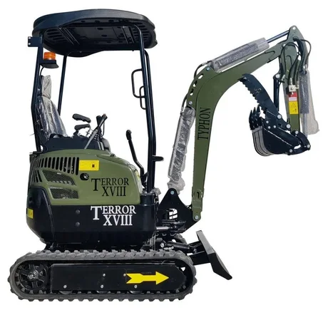 TYPHON TERROR XVIII Mini Excavator – 4,000 lb, Kubota D902 Diesel Engine, Rubber Track
