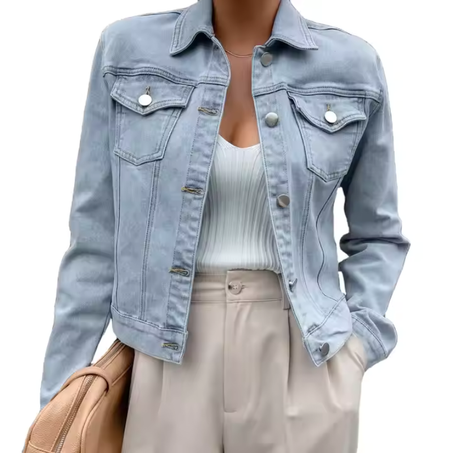 جاكيت جينز نسائي عصري