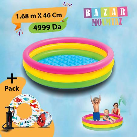 مسبح + بوي + كرة + مضخة هواء 1.68m X 46cm