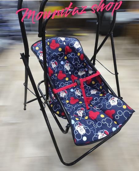 أرجوحة اطفال لون ازرق ميكي ماوس 1 (الحديداسود)