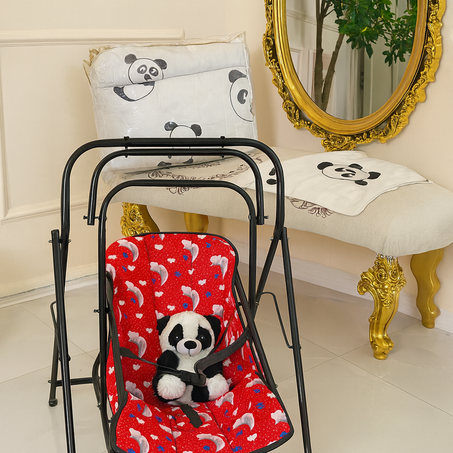 أرجوحة اطفال لون حمراء (الحديد اسود)