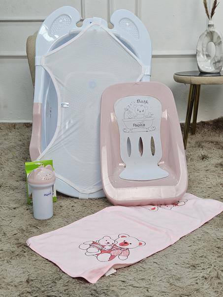 باك كبير  خمس منتجات لون وردي