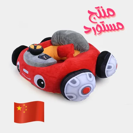 مقعد أطفال مريح على شكل سيارة فاخرة  احمر 2