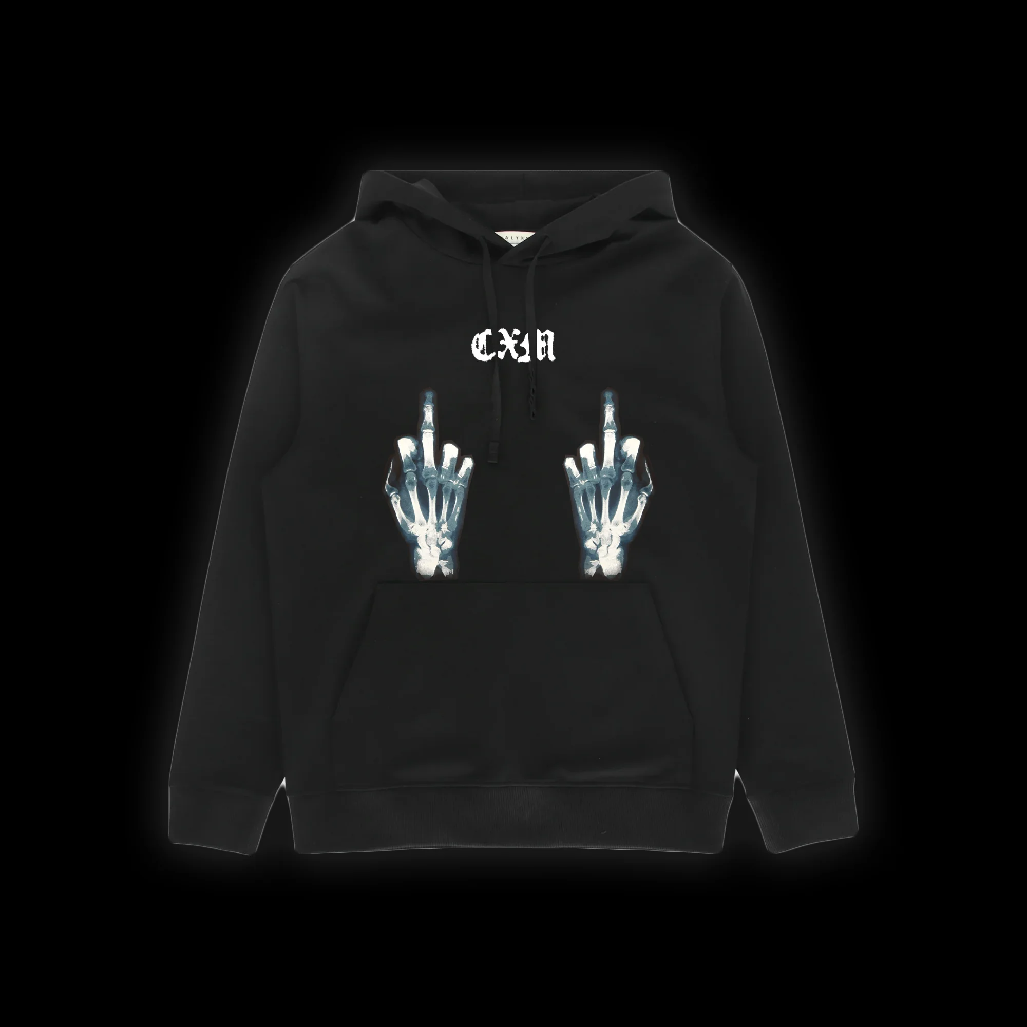 TWO MIDDLE FINGERS HOODIE