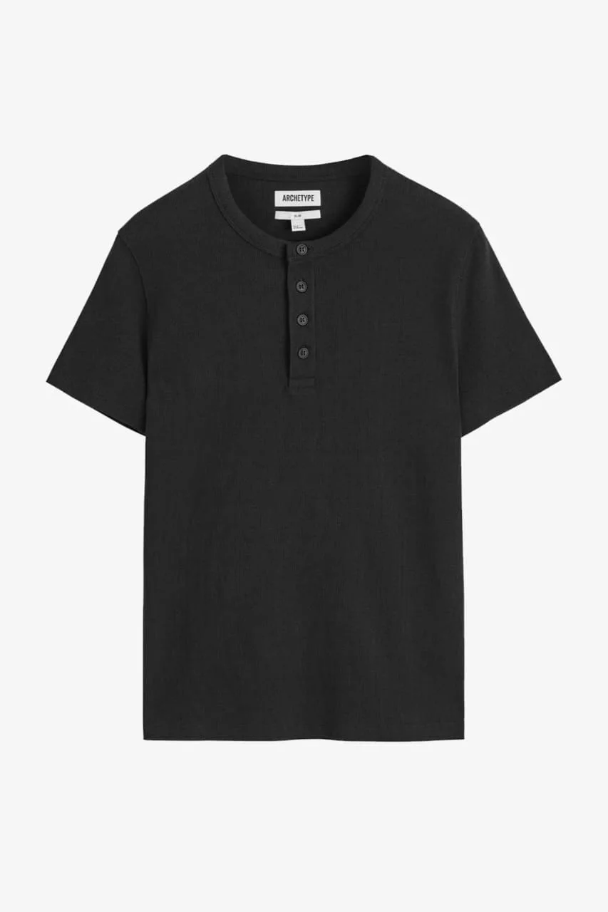 T-SHIRT HENLEY COTELE