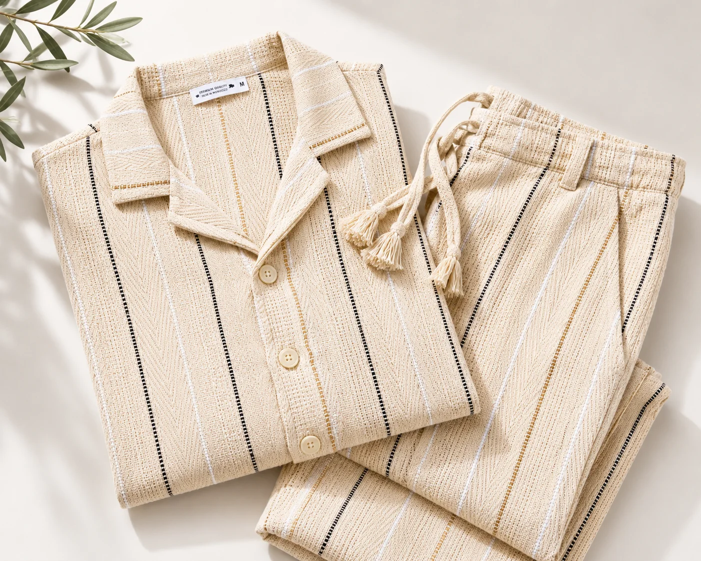 Ensemble  lelan ( chemise chemise et pantalon)
