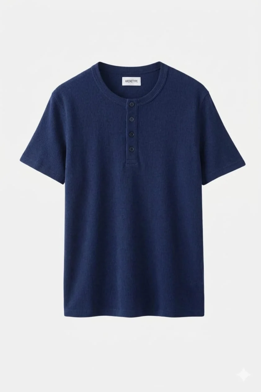 T-SHIRT HENLEY COTELE