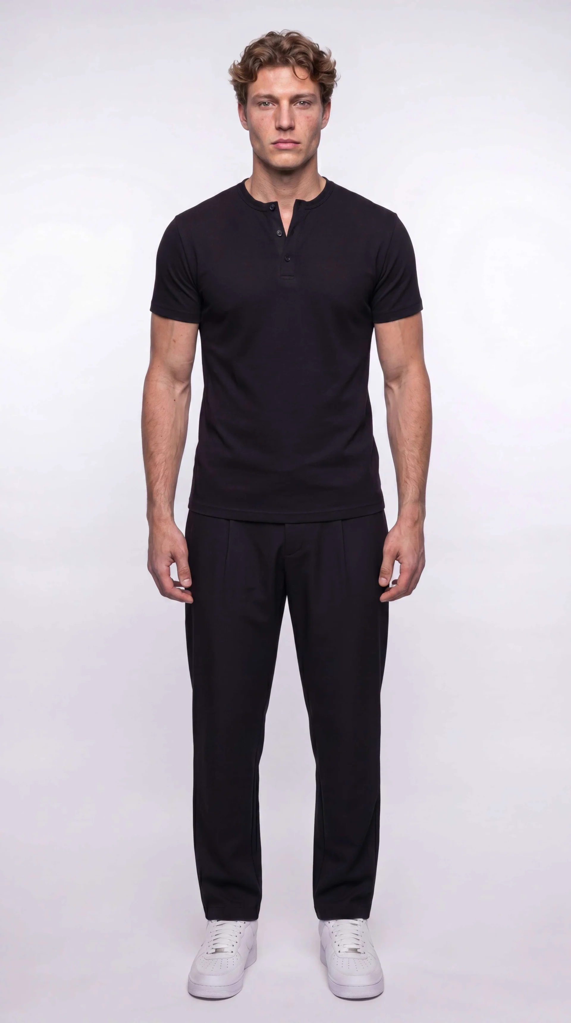 T-SHIRT HENLEY COTELE | OLD MONEY