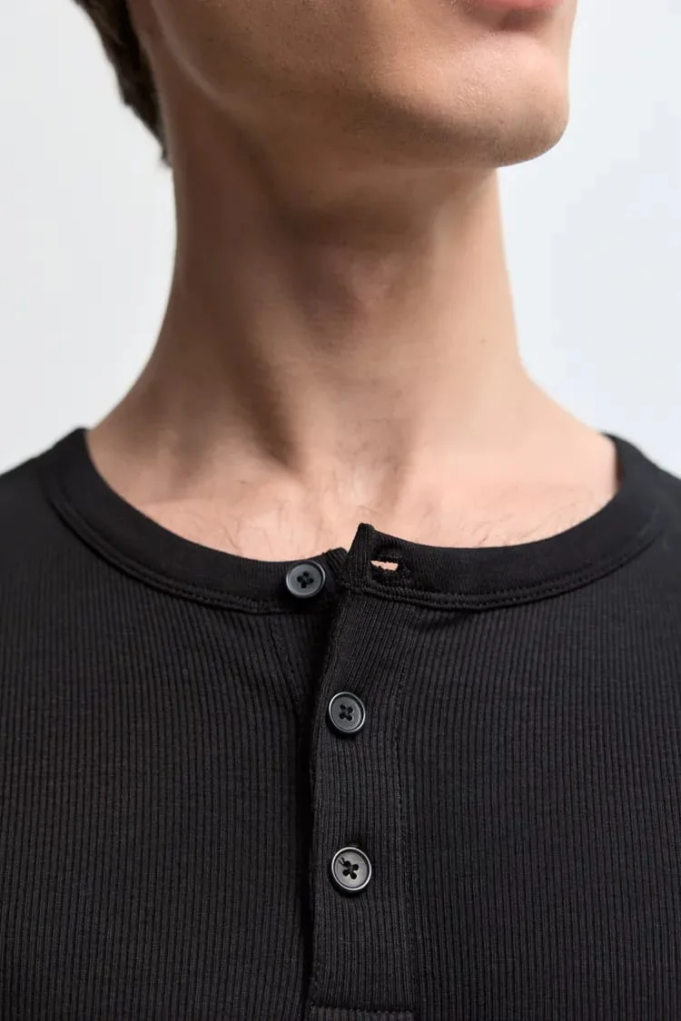 T-SHIRT HENLEY COTELE