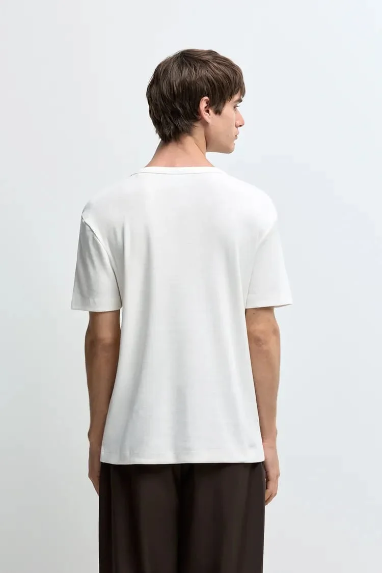 T-SHIRT HENLEY COTELE