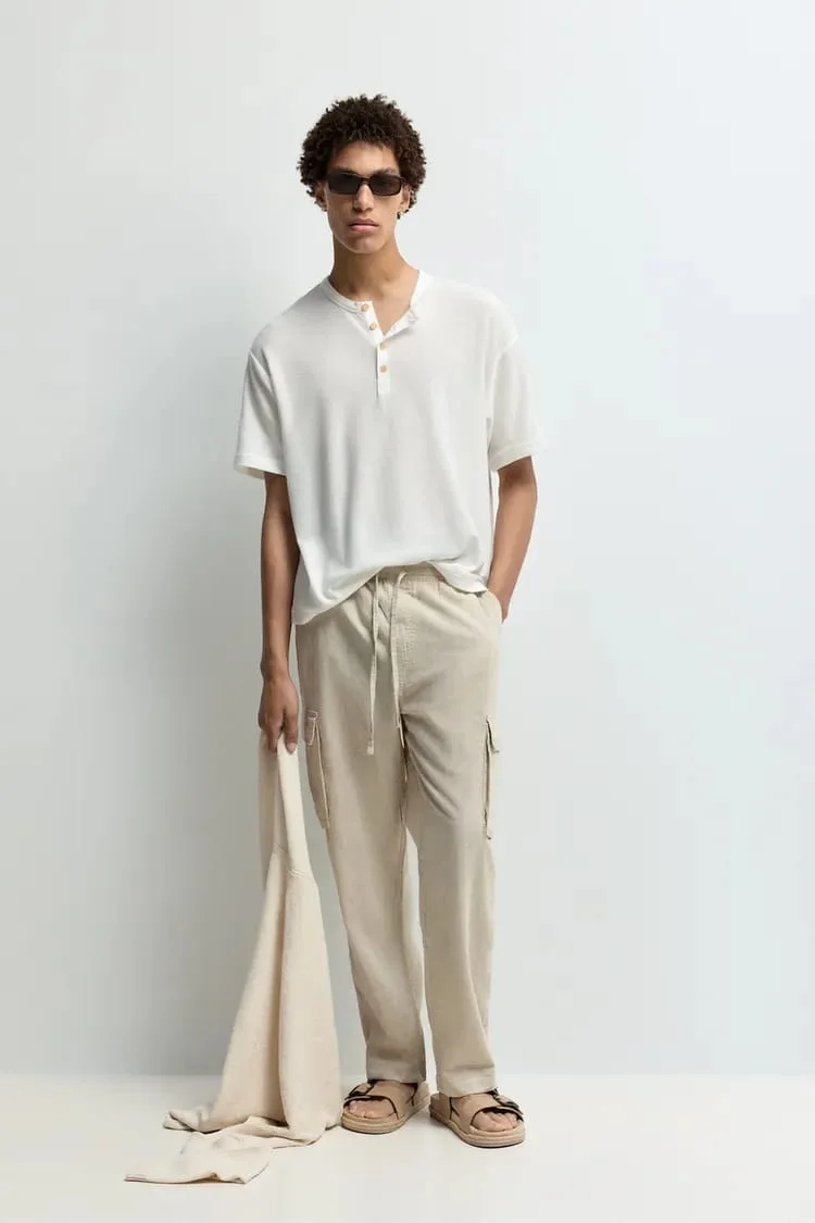 T-SHIRT HENLEY COTELE