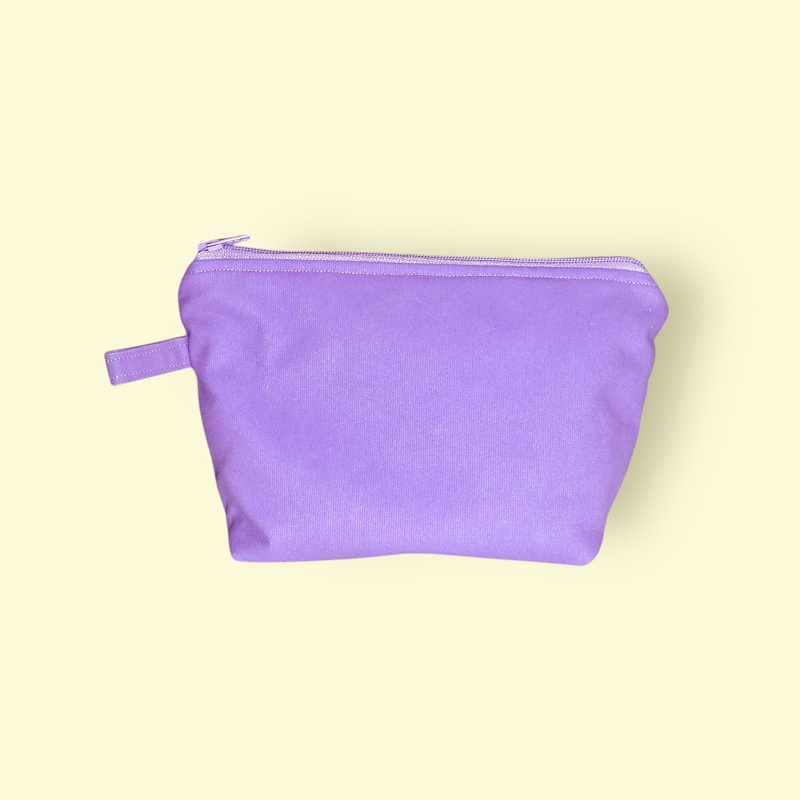 Pochette velour mauve