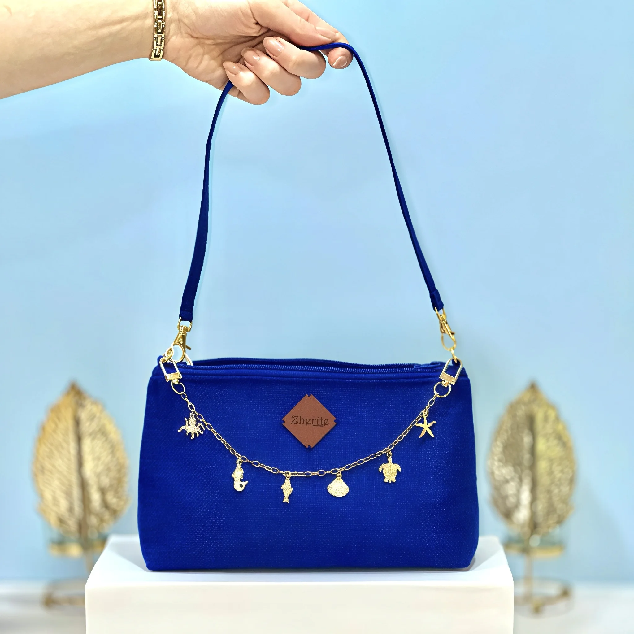 Sac baguette - bleu electrique