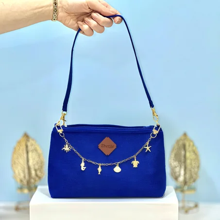 Sac baguette - bleu electrique