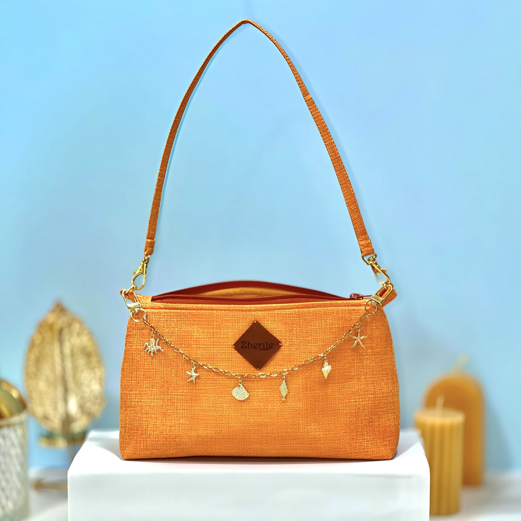Sac baguette - orange