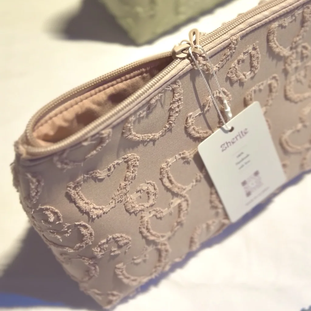 Pochette coeur - rose