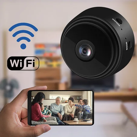 Mini Caméra Wifi A9 1080P – كاميرا خفية مغناطيسية مع صوت وصورة بجودة عالية تعمل بالواي فاي