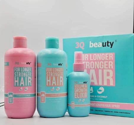 Coffret 3 en 1  3Q BEAUTY  shampoing + Après + sèrum