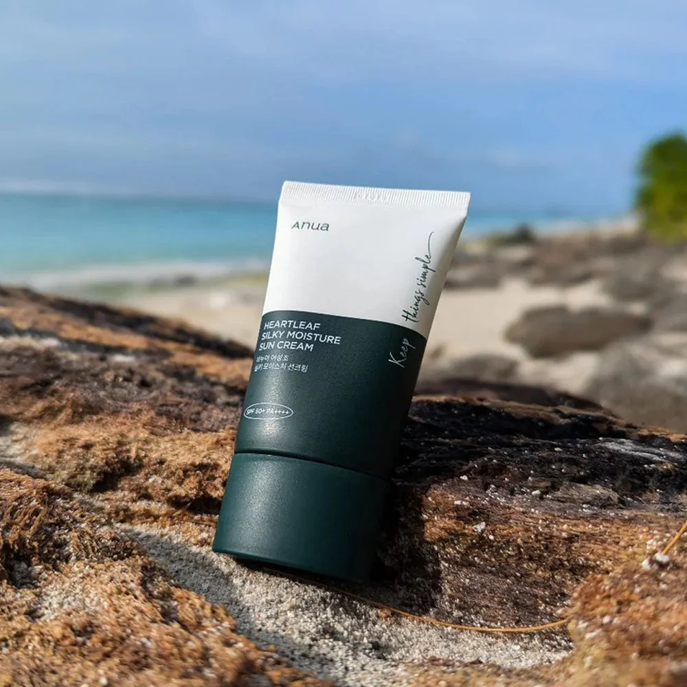 ANUA – HEARTLEAF SILKY MOISTURE SUN CREAM SPF 50+ PA++++ (50 ML)