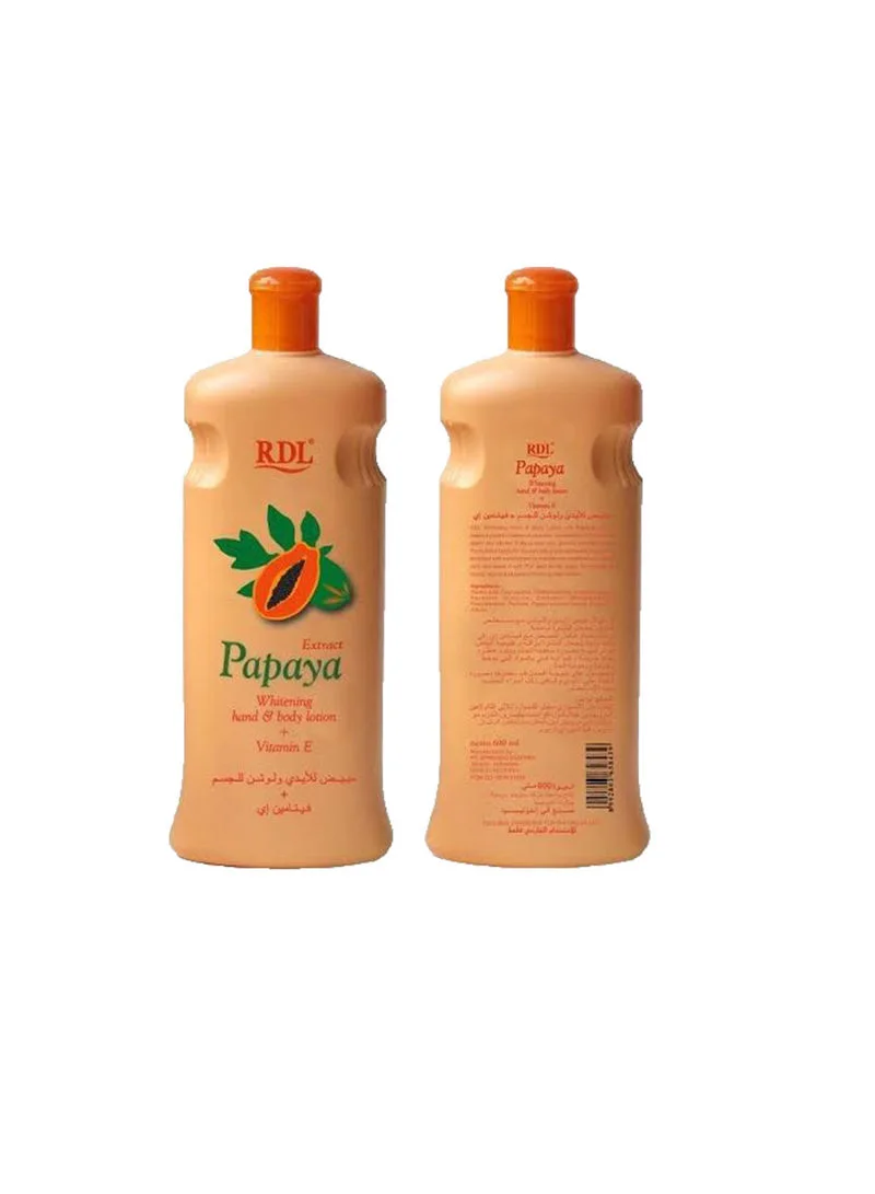 Lotion Éclaircissante Mains Et Corps À L'Extrait De Papaye 600 ml