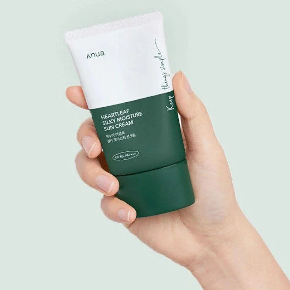 ANUA – HEARTLEAF SILKY MOISTURE SUN CREAM SPF 50+ PA++++ (50 ML)