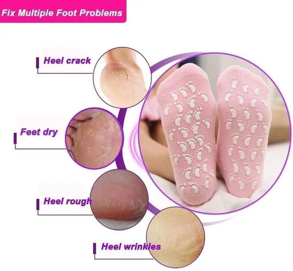 spa gel socks جوارب سيليكون جل للعناية بالأقدام
