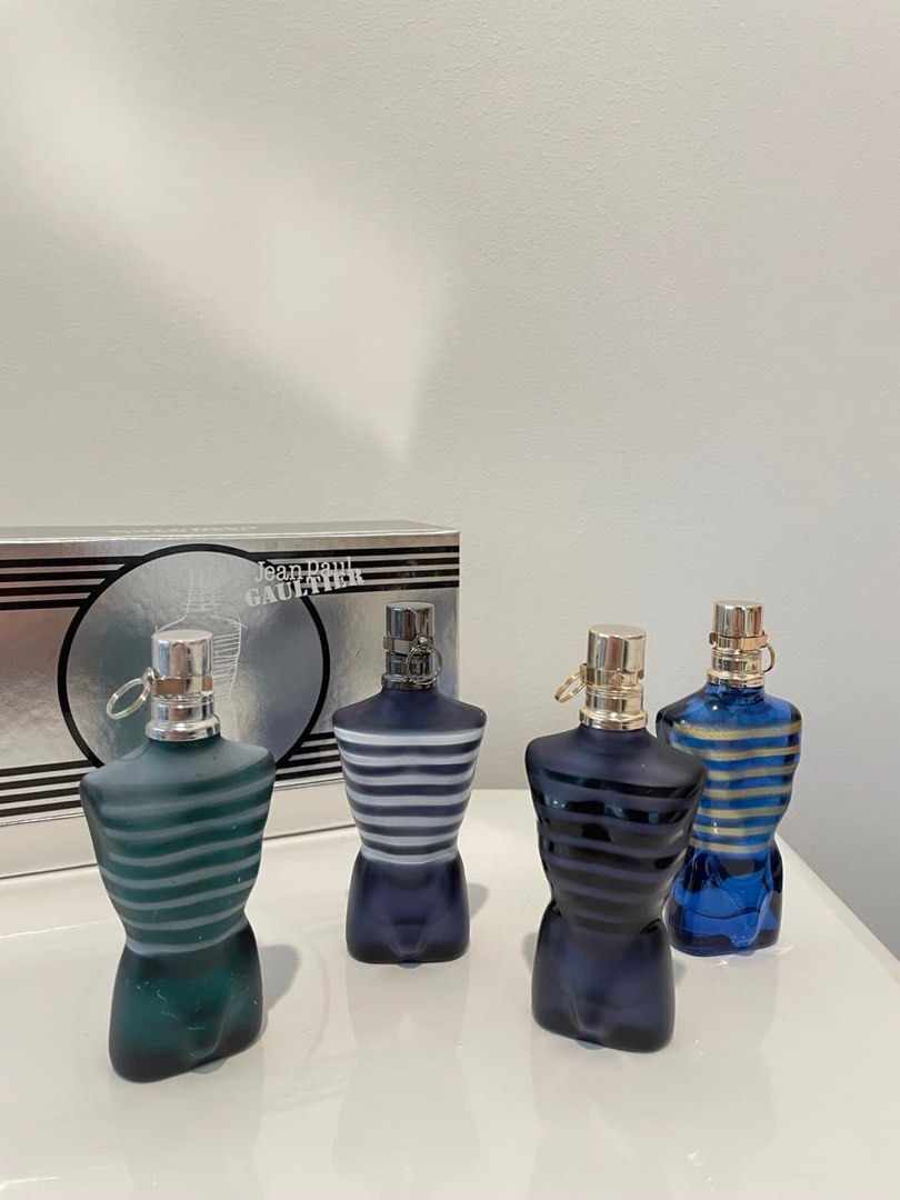 COFFRET LE MALE DE JEAN PAUL GAULTIER 30 ML * 4 PARFUM TESTEURS AUTHENTIQUE
