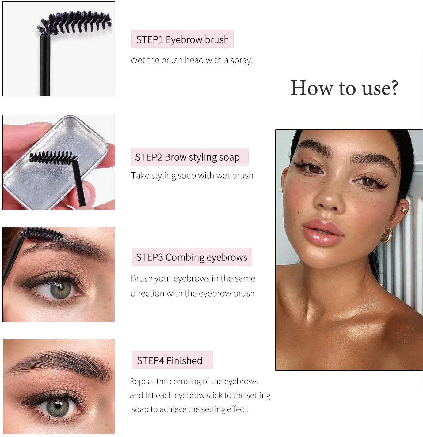 Romantic matte  brow gel sourcils