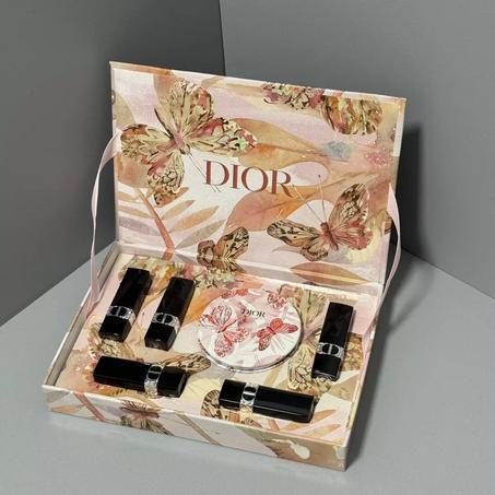 Coffret Dior Édition Papillon Rouge à Lèvres et Miroir