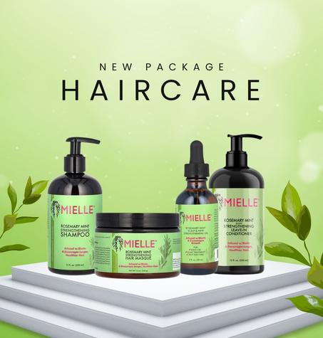 Pack MIELLE Rosemary Mint shampoo + conditioner + oil + mask